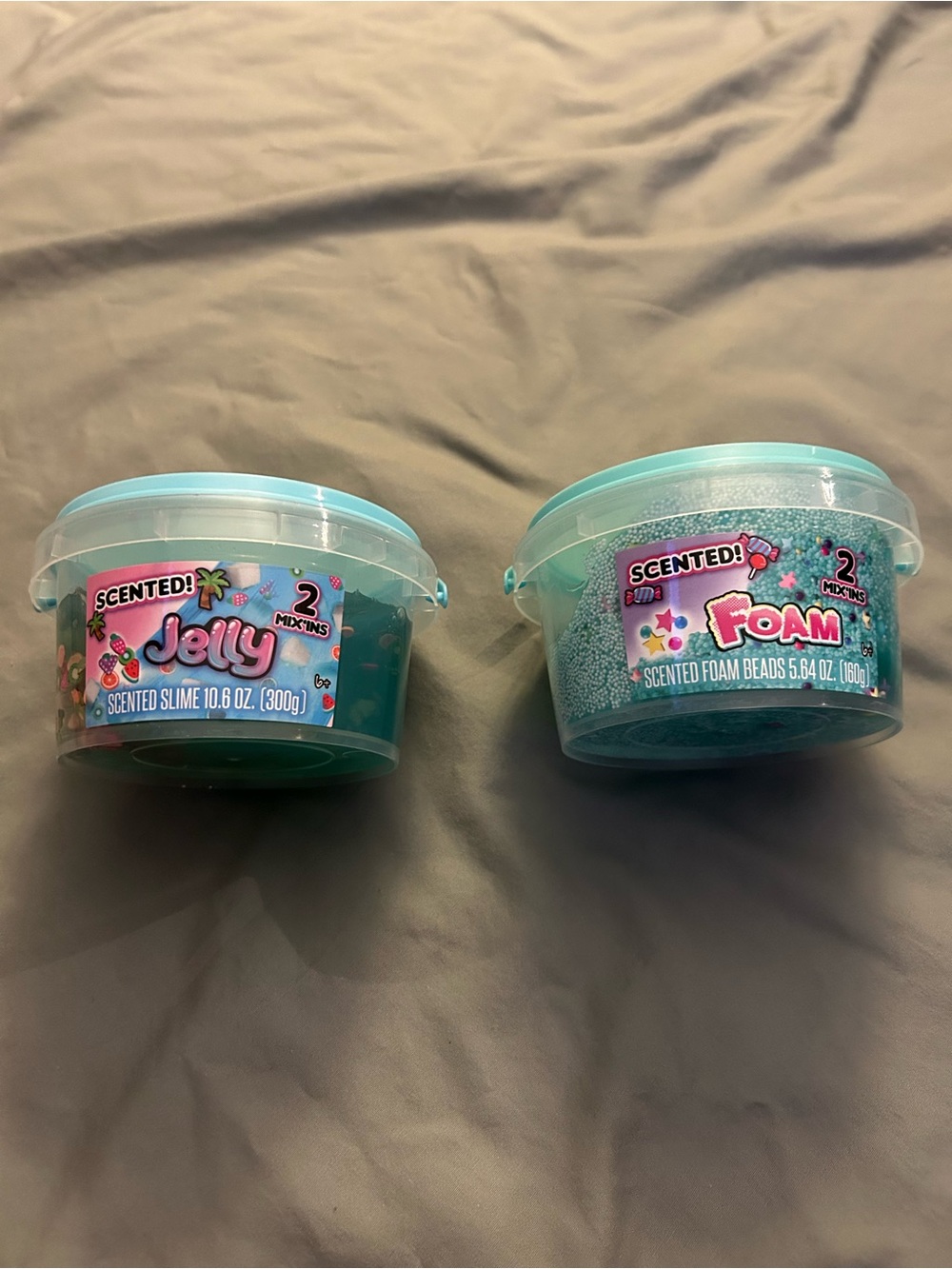 Scented Jelly & Foam Slime Duo - Teal